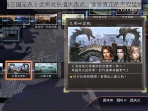 《真三国无双 6 武将成长值大盘点，谁是真正的无双猛将？》