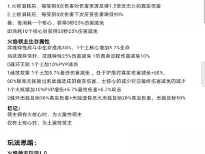 一零计划火焰领主怎么玩？火焰领主队伍玩法讲解