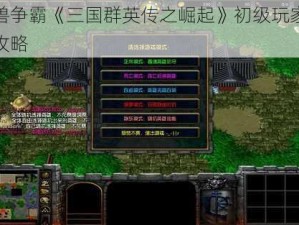 魔兽争霸《三国群英传之崛起》初级玩家全面攻略