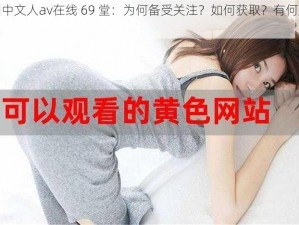 亚洲中文人av在线 69 堂：为何备受关注？如何获取？有何风险？