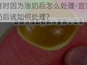 宫宴时因为涨奶后怎么处理-宫宴时涨奶后该如何处理？