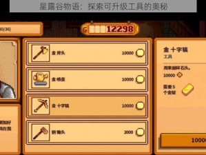 星露谷物语：探索可升级工具的奥秘