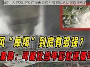 如何进入 ESSUESS 在线步兵区？有哪些方法可以找到它？