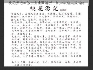 桃花源记血敏宝宝全面解析：加点策略实战指南