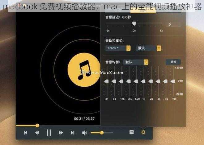 macbook 免费视频播放器，mac 上的全能视频播放神器