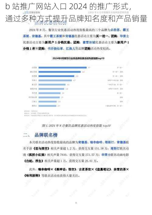 b 站推广网站入口 2024 的推广形式，通过多种方式提升品牌知名度和产品销量