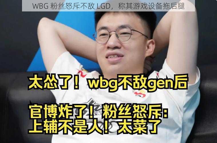 WBG 粉丝怒斥不敌 LGD，称其游戏设备拖后腿