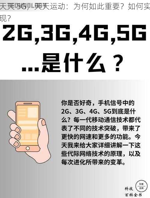 天天 5G，天天运动：为何如此重要？如何实现？