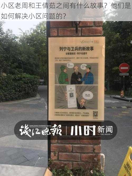 小区老周和王倩茹之间有什么故事？他们是如何解决小区问题的？