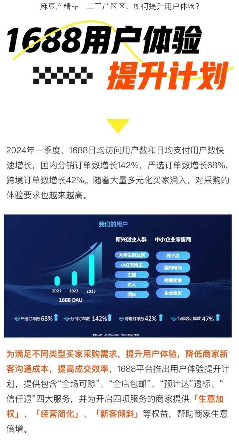 麻豆产精品一二三产区区，如何提升用户体验？