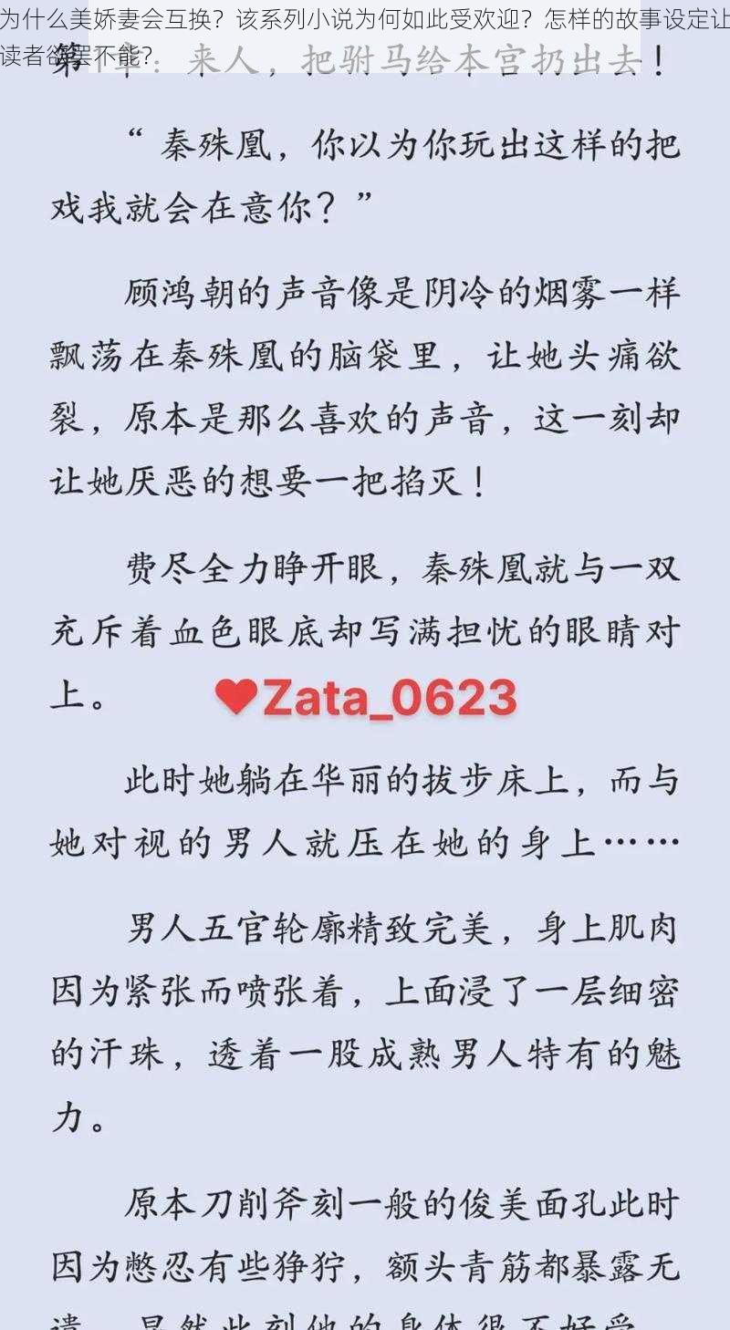 为什么美娇妻会互换？该系列小说为何如此受欢迎？怎样的故事设定让读者欲罢不能？