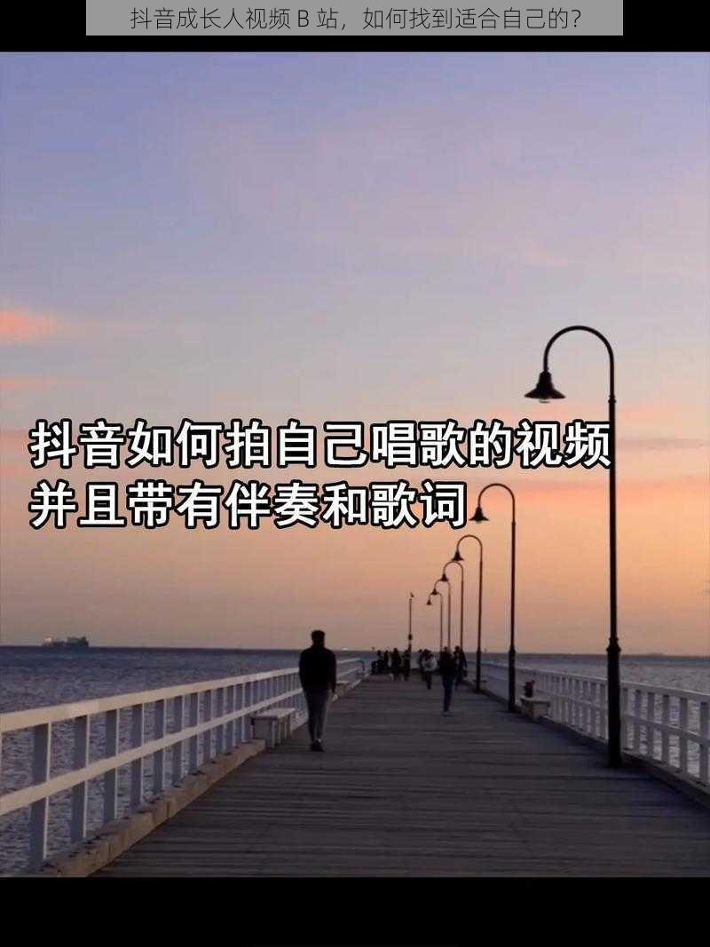 抖音成长人视频 B 站，如何找到适合自己的？