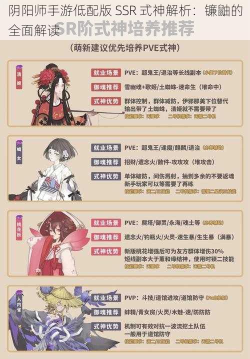 阴阳师手游低配版 SSR 式神解析：镰鼬的全面解读