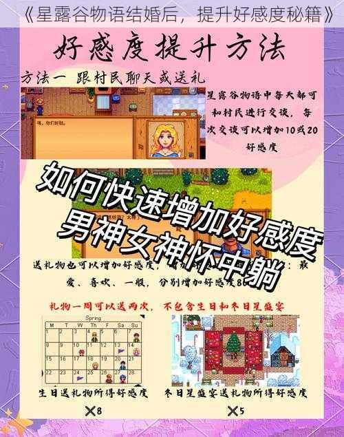 《星露谷物语结婚后，提升好感度秘籍》