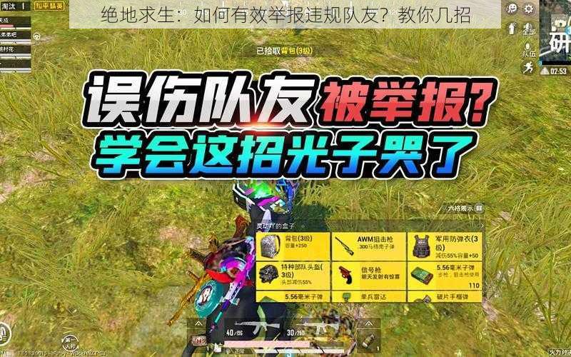 绝地求生：如何有效举报违规队友？教你几招