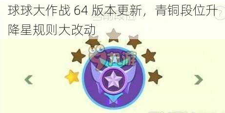 球球大作战 64 版本更新，青铜段位升降星规则大改动