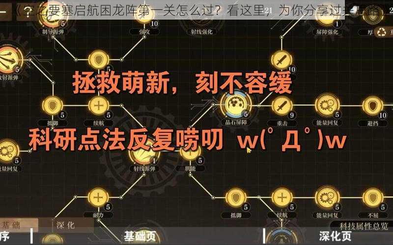 《空之要塞启航困龙阵第一关怎么过？看这里，为你分享过关思路》